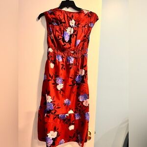 Time and Tru Strapless floral dress